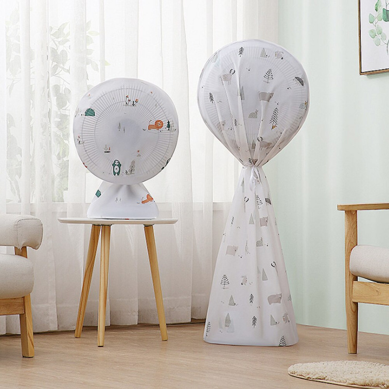 PEVA vodotesný ventilátor s plným pokrytím, kryt proti prachu, úložný vak, kryt ventilátora pre domácnosť, vertikálny ventilátor, bezpečnostný kryt ventilátora, bytová dekorácia