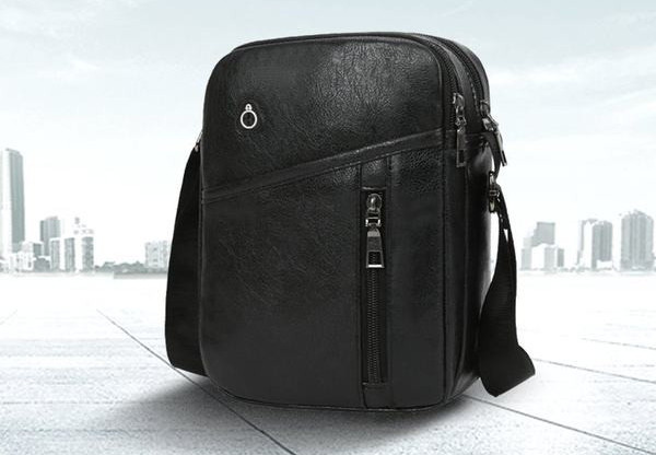 Pánska taška z eko kože so zipsom