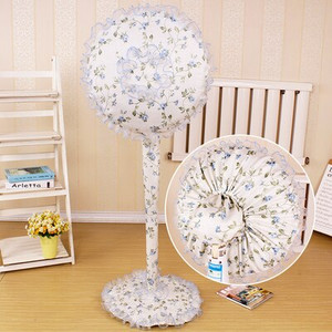 dia45cm podni stalak set navlaka za električni ventilator čipkana cvjetna navlaka otporna na prašinu za uređenje doma s električnim ventilatorom