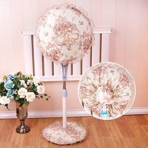 dia45cm podni stalak set navlaka za električni ventilator čipkana cvjetna navlaka otporna na prašinu za uređenje doma s električnim ventilatorom