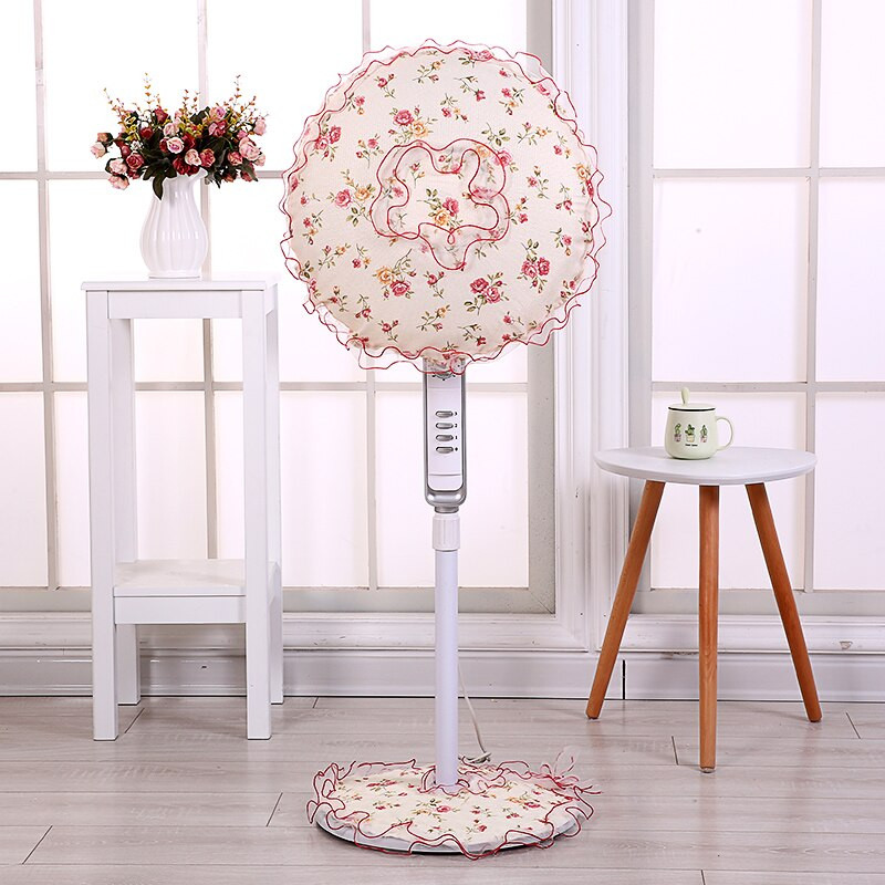 dia45cm podni stalak set navlaka za električni ventilator čipkana cvjetna navlaka otporna na prašinu za uređenje doma s električnim ventilatorom