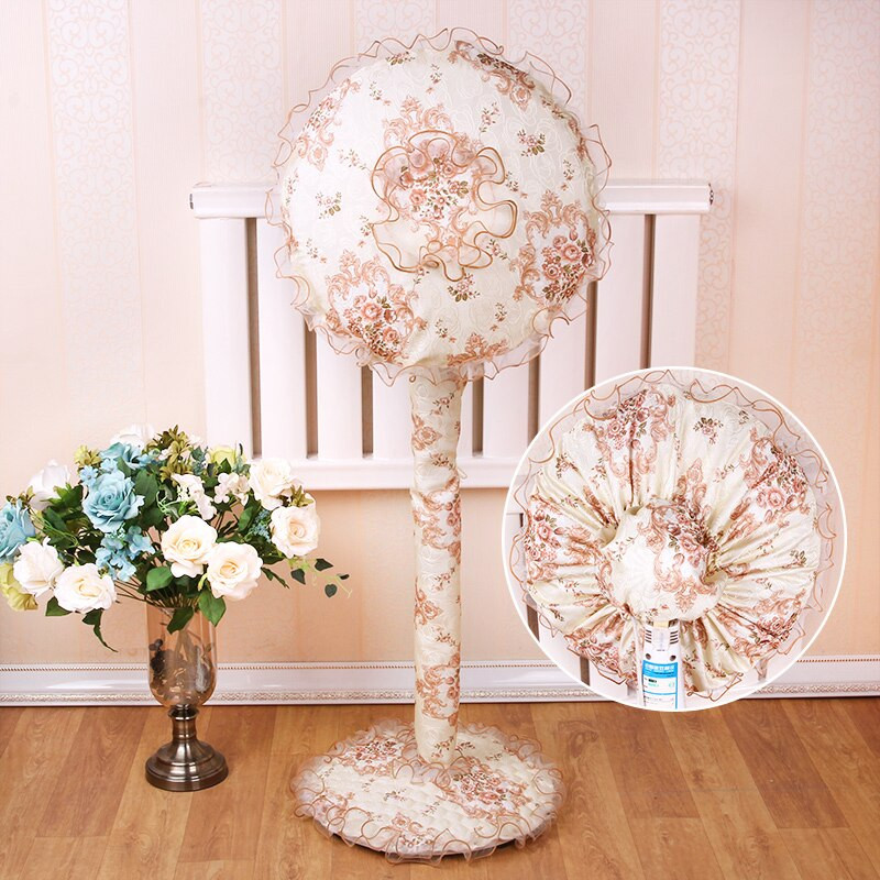 dia45cm podni stalak set navlaka za električni ventilator čipkana cvjetna navlaka otporna na prašinu za uređenje doma s električnim ventilatorom