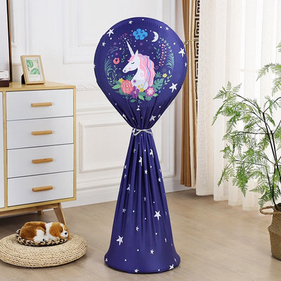 Kryt elektrického ventilátora, kryt proti prachu pre domácnosť, trojrozmerný podlahový ventilátor, ochranný kryt, okrúhly, všestranný podlahový kryt