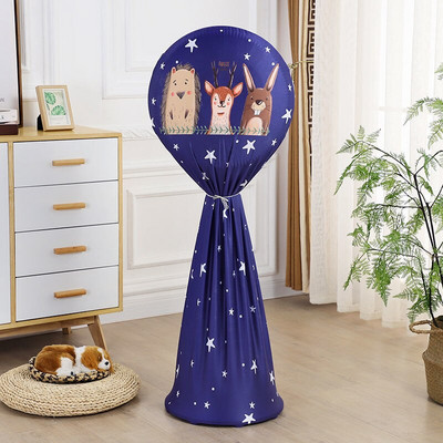 Kryt elektrického ventilátora, kryt proti prachu pre domácnosť, trojrozmerný podlahový ventilátor, ochranný kryt, okrúhly, všestranný podlahový kryt