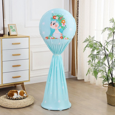 Kryt elektrického ventilátora, kryt proti prachu pre domácnosť, trojrozmerný podlahový ventilátor, ochranný kryt, okrúhly, všestranný podlahový kryt