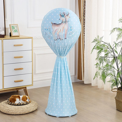 Kryt elektrického ventilátora, kryt proti prachu pre domácnosť, trojrozmerný podlahový ventilátor, ochranný kryt, okrúhly, všestranný podlahový kryt