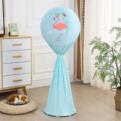 Kryt elektrického ventilátora, kryt proti prachu pre domácnosť, trojrozmerný podlahový ventilátor, ochranný kryt, okrúhly, všestranný podlahový kryt