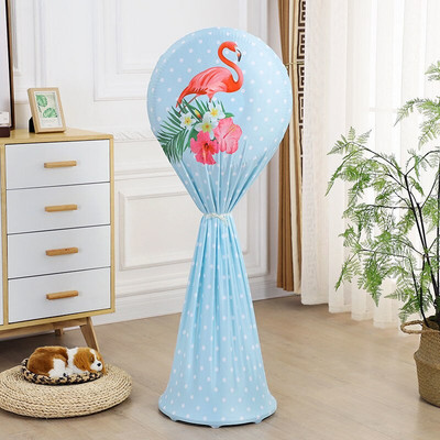 Kryt elektrického ventilátora, kryt proti prachu pre domácnosť, trojrozmerný podlahový ventilátor, ochranný kryt, okrúhly, všestranný podlahový kryt