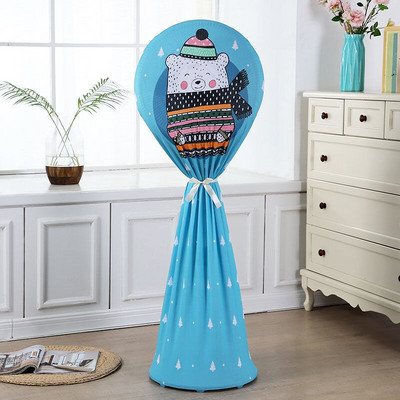 Kryt elektrického ventilátora, kryt proti prachu pre domácnosť, trojrozmerný podlahový ventilátor, ochranný kryt, okrúhly, všestranný podlahový kryt