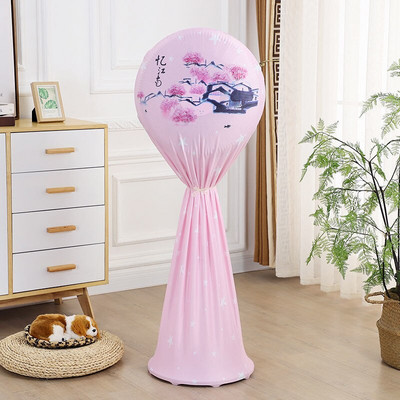 Kryt elektrického ventilátora, kryt proti prachu pre domácnosť, trojrozmerný podlahový ventilátor, ochranný kryt, okrúhly, všestranný podlahový kryt