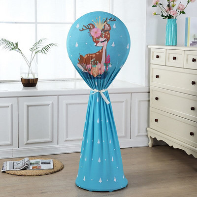 Kryt elektrického ventilátora, kryt proti prachu pre domácnosť, trojrozmerný podlahový ventilátor, ochranný kryt, okrúhly, všestranný podlahový kryt