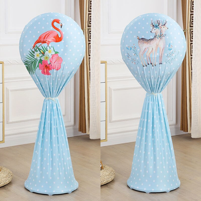 Kryt elektrického ventilátora, kryt proti prachu pre domácnosť, trojrozmerný podlahový ventilátor, ochranný kryt, okrúhly, všestranný podlahový kryt