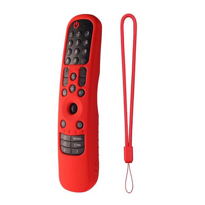 Kaugjuhtimispuldi ümbris LG MR21GA/MR21GC OLED nutiteleri jaoks, asenduskate silikoonist põrutuskindel ümbrispael