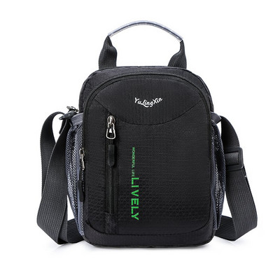 Malá textilná taška cez rameno z nepremokavej látky