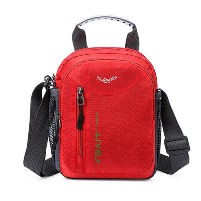 Malá textilná taška cez rameno z nepremokavej látky