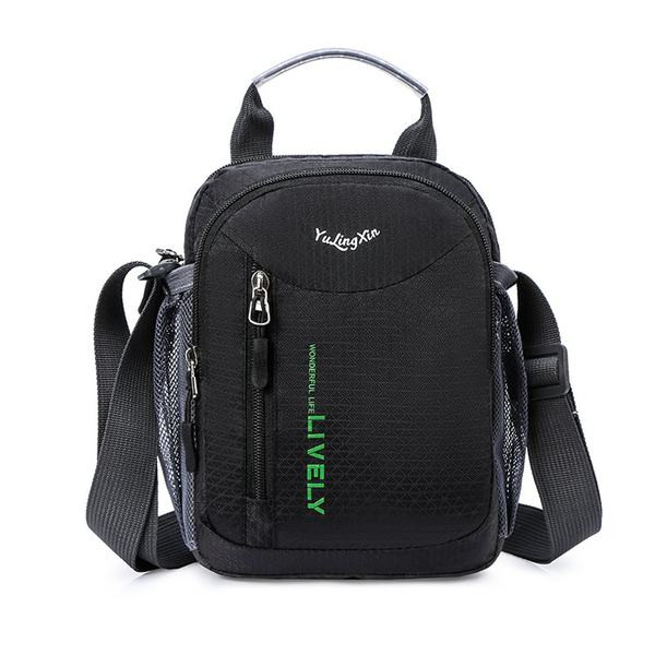 Malá textilná taška cez rameno z nepremokavej látky