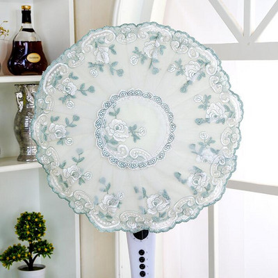 Visokokvalitetna vezena čipka Zaštitni krug ventilatora Poklopac za prašinu Za zaštitu kućanstva Kapa otporan na prašinu Poklopac ventilatora Round Home HK075