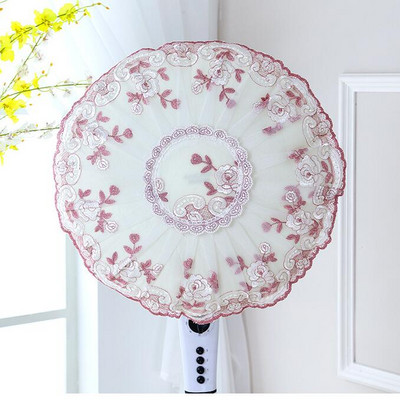 Visokokvalitetna vezena čipka Zaštitni krug ventilatora Poklopac za prašinu Za zaštitu kućanstva Kapa otporan na prašinu Poklopac ventilatora Round Home HK075