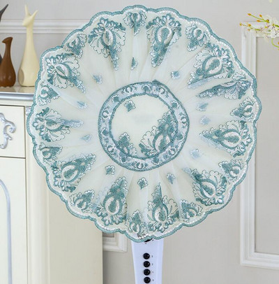 Visokokvalitetna vezena čipka Zaštitni krug ventilatora Poklopac za prašinu Za zaštitu kućanstva Kapa otporan na prašinu Poklopac ventilatora Round Home HK075