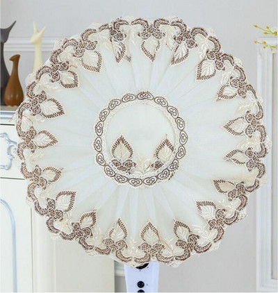 Visokokvalitetna vezena čipka Zaštitni krug ventilatora Poklopac za prašinu Za zaštitu kućanstva Kapa otporan na prašinu Poklopac ventilatora Round Home HK075