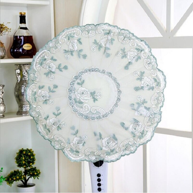 Visokokvalitetna vezena čipka Zaštitni krug ventilatora Poklopac za prašinu Za zaštitu kućanstva Kapa otporan na prašinu Poklopac ventilatora Round Home HK075