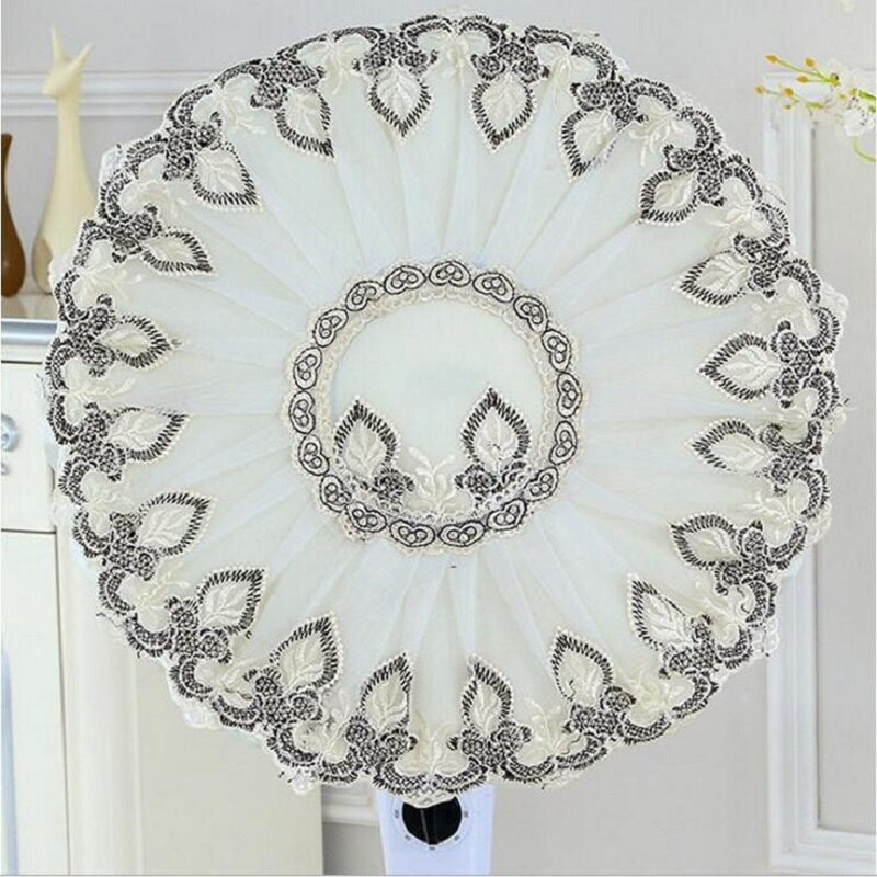 Visokokvalitetna vezena čipka Zaštitni krug ventilatora Poklopac za prašinu Za zaštitu kućanstva Kapa otporan na prašinu Poklopac ventilatora Round Home HK075