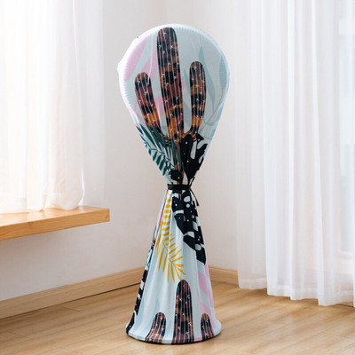 Kryt na elektrický ventilátor, okrúhly podlahový ventilátor pre domácnosť, elastický kryt, univerzálny, všestranný, kreslený kryt proti prachu