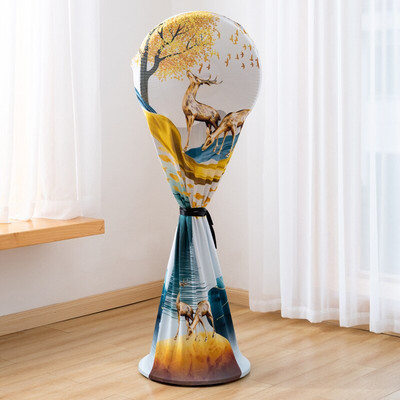 Kryt na elektrický ventilátor, okrúhly podlahový ventilátor pre domácnosť, elastický kryt, univerzálny, všestranný, kreslený kryt proti prachu