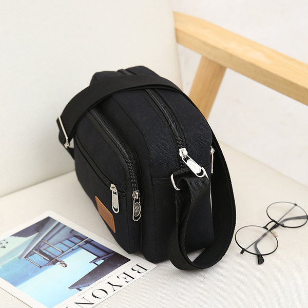 Mažas tekstilinis krepšys su užtrauktuku