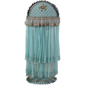 Európsky štýl prachotesného krytu čipkovaný podlahový stojan kryt elektrického ventilátora