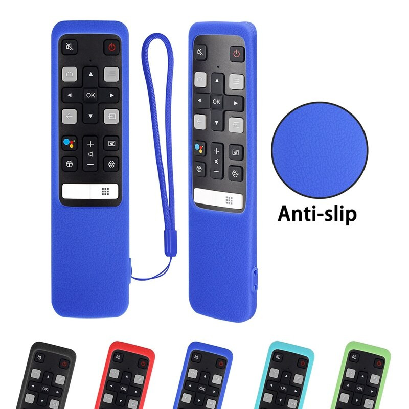 Pentru TCL RC802V 49P30FS 65P8S 55C715 Telecomanda Smart TV Husa de protectie din silicon lavabila rezistenta la socuri