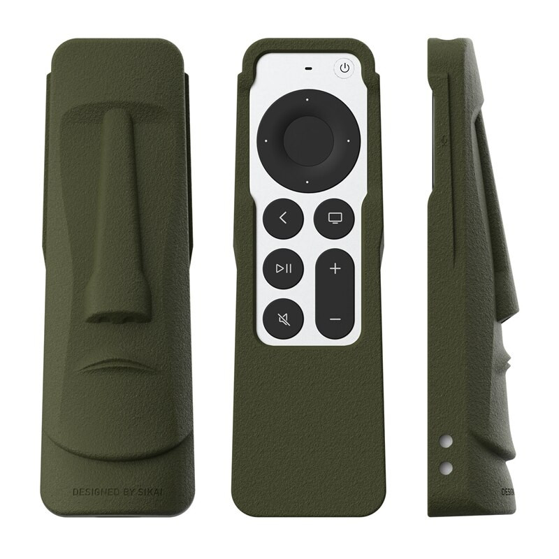 Puzdro SIKAI pre Apple TV 6. generácie 2021, ochranný kryt diaľkového ovládača TV, kompatibilný s Airtag, ochrana proti pádu