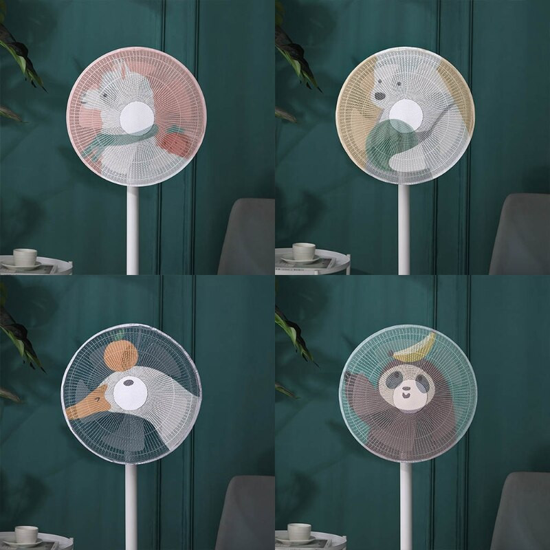 1 vnt Animacinių filmų ventiliatoriaus apsauga nuo dulkių, vaikams, pirštų apsauga, ventiliatoriaus filtro saugos ventiliatoriaus tinklelis