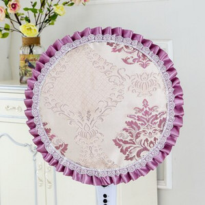 Stojanový kryt na elektrický ventilátor, čipkovaný žakárový prachotesný kryt na elektrický ventilátor s priemerom 45-50 cm