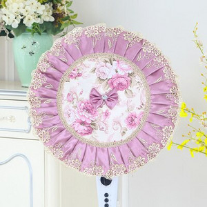 Stojanový kryt na elektrický ventilátor, čipkovaný žakárový prachotesný kryt na elektrický ventilátor s priemerom 45-50 cm