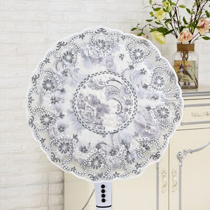 Stojanový kryt na elektrický ventilátor, čipkovaný žakárový prachotesný kryt na elektrický ventilátor s priemerom 45-50 cm