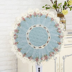 Stojanový kryt na elektrický ventilátor, čipkovaný žakárový prachotesný kryt na elektrický ventilátor s priemerom 45-50 cm