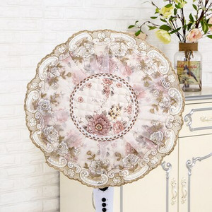 Stojanový kryt na elektrický ventilátor, čipkovaný žakárový prachotesný kryt na elektrický ventilátor s priemerom 45-50 cm