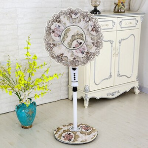 Stojanový kryt na elektrický ventilátor, čipkovaný žakárový prachotesný kryt na elektrický ventilátor s priemerom 45-50 cm