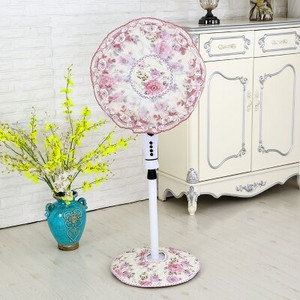 Stojanový kryt na elektrický ventilátor, čipkovaný žakárový prachotesný kryt na elektrický ventilátor s priemerom 45-50 cm