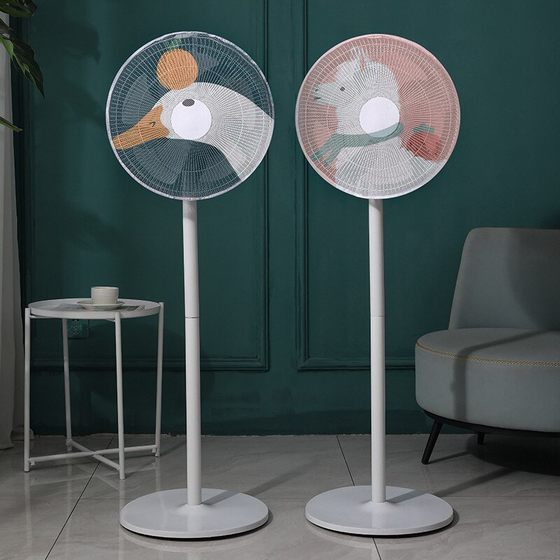 Ochranný kryt na elektrický ventilátor s kreslenými postavičkami, detský ochranný kryt proti zovretiu ventilátora, detský ochranný sieťový kryt proti rušeniu