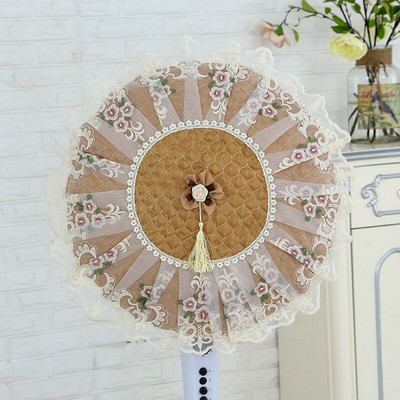 Módny európsky štýl elektrických ventilátorov, ochranné kryty proti prachu, kryt pre stojan na ventilátor