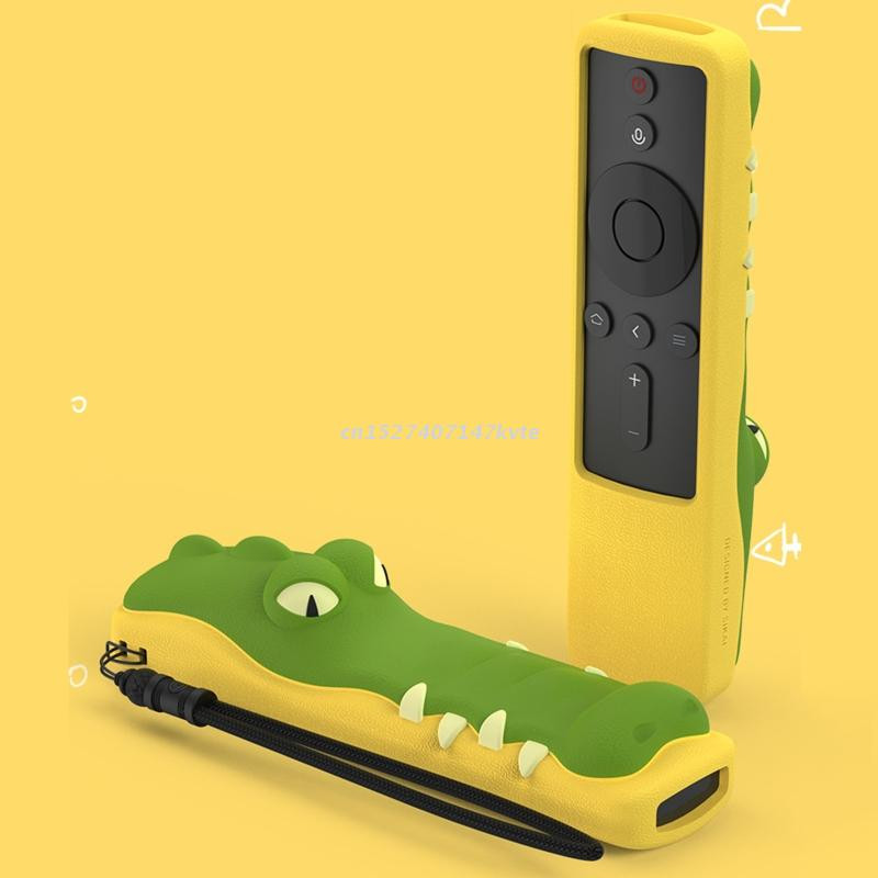 Silikónové puzdro odolné proti nárazom, odolné proti pádu, kompatibilné s diaľkovým ovládačom Mi Box, nárazuvzdorné, protišmykové mäkké puzdro