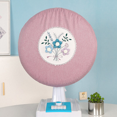 Roztomilý kreslený univerzálny elektrický ventilátor, kryt proti prachu s priemerom 48 cm, sieťové kryty ventilátorov, vodotesný prachotesný kryt ventilátora na podlahu