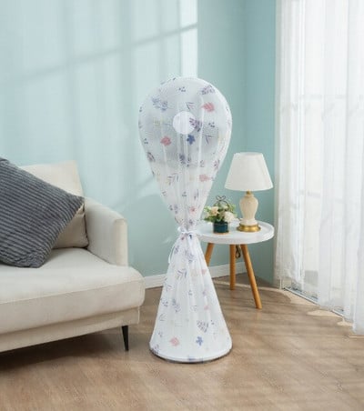 PEVA Vodotesný a prachotesný kryt na elektrický ventilátor, ochranný kryt pre domácnosť, vertikálny ventilátor