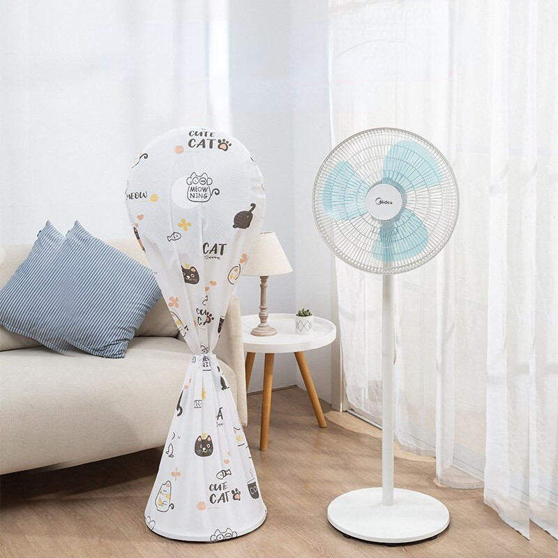 PEVA Vodotesný a prachotesný kryt na elektrický ventilátor, ochranný kryt pre domácnosť, vertikálny ventilátor