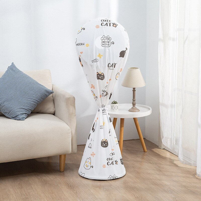 PEVA Vodotesný a prachotesný kryt na elektrický ventilátor, ochranný kryt pre domácnosť, vertikálny ventilátor