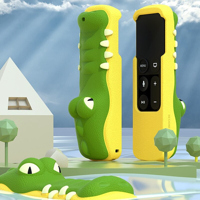 SIKAI CASE Zaštitna maska za Apple TV 4K 2017 Daljinski upravljač Anti-Drop Silikonska maska TV5 Kompatibilna za Airtagove