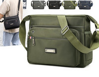 Textilná pánska taška s vonkajším vreckom