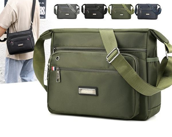 Textilná pánska taška s vonkajším vreckom